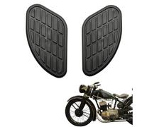 2 Piezas Protector Tanque Moto para Zontes GK-125 GK-125X GK-155 2022 | Goma flexible antideslizante, Agarre lateral de rodilla, Relieve 3D 18.5x9.5 cm, Cinta autoadhesiva fuerte