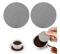 2 piezas Puck Screen 51 mm / 1,7 mm de grosor Espresso colador para portafiltros, acero inoxidable 316 de 150 μm, pantalla de 51 mm con caja de almacenamiento de acrílico, accesorios para cafetera