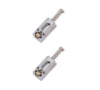 2 piezas Puente de rodillos para guitarra eléctrica, trenzado, monturas para Strat TL, aleación de , juego de monturas de repuesto para puente de guitarra eléctrica
