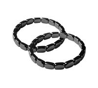 2 Piezas Pulsera De Hematita Para Hombre, Pulsera De Bolas De Hematita Natural Para Hombre, Accesorio De Muñeca Atemporal Y Que Inspira Confianza Para El Día A Día, Graduaciones Bodas San Valentín