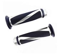 2 Piezas puños Manillar Moto para Kawasaki KLE 500（LE500A 1991-2004, Superficie Antideslizante Agarre Firme Mejor Control de la dirección empuñaduras Moto,5 Silver