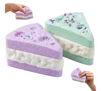 2 Piezas Queso Squishy、Queso Squishy Para Adultos, Accesorio Decorativo De Escritorio, Forma De Queso Realista Con Dos Colores Azul Y Púrpura, Ideal Para Oficina, Viaje Y Relajación
