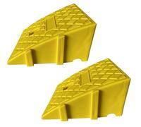 2 Piezas Rampas de Bordillo 11 cm Alto, Portátil Rampa de Acceso para Coche, Antideslizante Rampa de Umbral para Puerta de Entrada Silla de Ruedas Coche Moto Scooter Bicicleta Andador Aceras Garajes