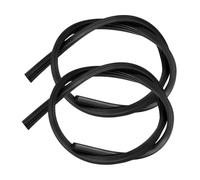 2 Piezas Recambio de Limpiaparabrisas Coche Goma Negra 6 MM | Tira de Repuesto para Escobillas, Diseño Acanalado, para Mantenimiento del Vehículo y Lluvia Intensa