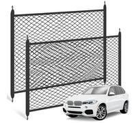 2 Piezas Red Maletero de Coche （120x80cm+80x60cm）, Red De Carga Altamente Elástica con 4 Ganchos ABS, Compatible con la mayoría de los Modelos de Coche.