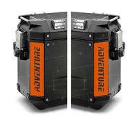 2 Piezas Reflectantes Adhesivas compatibile con/sostitutivo per Maletas Laterales Givi Trekker Outback 48 37 LTR R 1150 1200 1250 GS F 650 700 800 GS R1200R S1000XR R1200RT (Naranja)