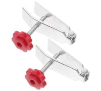 2 Piezas Regulador de Altura para Azulejos de Pared, Hierro Rojo | Ajuste para Ladrillo y Pared, Instalación y Renovación, Uso Versátil, Nivelación Sencilla, Compatible