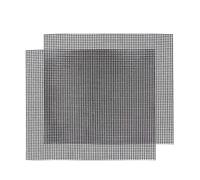 2 Piezas Rejilla Barbacoa, Rejilla para Barbacoa antiadherente BBQ Esterilla Cortable para Parrilla Horno (36 * 42cm)