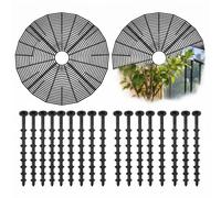 2 Piezas Rejilla Protectora para Macetas Recortable, Cubierta Protectora para Macetas de Seguridad contra Gatos y Niños, Protector de Plantas para Exterior e Interior con Protección al Frío，30CM