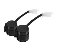 2 Piezas Relé de Intermitencia Electrónico, Negro Plástico | Indicador de Señal para Circuito de Vuelta, Instalación Rápida, Construcción Robusta, Uso en Tráfico y Lluvia