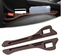 2 Piezas Relleno de Huecos de Asiento de Coche para Lexus IS300h / ES-300h / LS 500h, Organizador de Asientos Seat Gap Filler Cojín Espacio Relleno Asiento,B/Brown