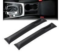 2 Piezas Relleno de Huecos para Asientos de Coche para BYD Seal U DM-i 2024 2025, Tapón de Ranura de Cuero PU Ecológico Anti-Caída Accesorios Interior Negro