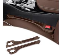 2 Piezas Relleno Huecos Asiento Coche para BMW 5 Series E60 Sedan 2005 2006 2007 2008 2009 2010, Tapón de Espacio de Asiento de Coche Seat Gap Filler Cojín Espacio Relleno Asiento,C/Brown