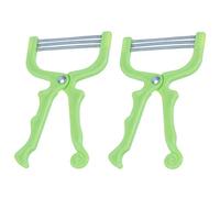 2 Piezas Removedor de Vello Facial Manual Depiladoras de Vello para La Cara Enhebrador de Pelo de Primavera Extractor de Pelo de Cuerpo Completo Desplumador Herramientas de