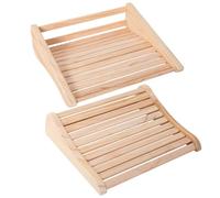 2 Piezas Reposacabezas de Sauna Almohada de Sauna Hueca de Madera Soporte para el Cuello para Infrarrojos Barril Tradicional Relajación de Vapor Spa Almohada de Apoyo para la Cabeza para Uso dom