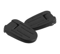 2 Piezas Reposapiés de Bicicleta Infantil Antideslizante Negro | Plástico, Fácil Instalación, Amplia Compatibilidad, Uso Exterior y Lluvia, Adaptador para Pedales