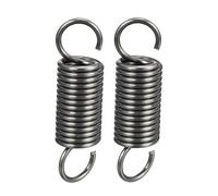 2 Piezas Resorte de extensión 3 x 19 x 70 mm, Diámetro del cable 3 mm, OD 19 mm, Longitud libre 70 mm, Resorte Acero Doble Gancho Tensión Resorte