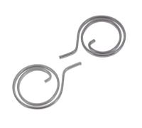 2 piezas Resorte de Retorno para Maneta de Puerta, Espiral Plana 20mm | Acero para Muelles Negro, Montaje sin Modificar Cerraduras Embutidas, Recuperación Duradera para Puertas de Paso