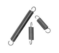 2 piezas resorte de retorno por tracción de acero de alto carbono, con gancho de semiaro, diámetro de alambre de 1.8mm, diámetro exterior de 16mm, longitud de 120mm(35-400mm), 1.8x16x120mm(2pcs)