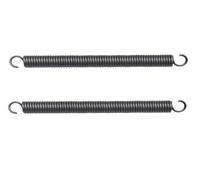 2 Piezas Resortes De Extensión Con Gancho Muelle Longitud 300mm, Diámetro Del Cable 2mm, Diámetro Exterior 18mm