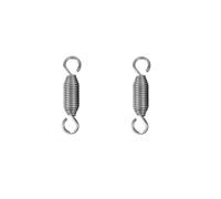 2 Piezas Resortes De Extensión Con Gancho Muelle, Longitud Libre 120mm, Diámetro Exterior 17mm, Diámetro Del Cable 2mm