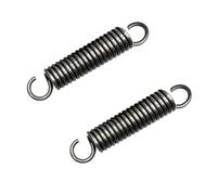 2 Piezas Resortes De Extensión Con Gancho Muelle, Longitud Libre 50mm, Diámetro Del Cable 1mm, Diámetro Exterior 8mm