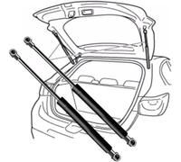 2 Piezas Resortes de Gas Maletero para Mercedes Benz SL500 R230 2003-2006, Resorte de Gas Maletero Muelle Neumático Maletero Amortiguador Reemplaza Puntales Soporte