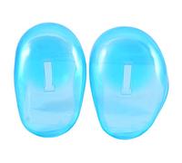 2 Piezas Reutilizable Orejeras Teñidas de Plástico Orejeras de Belleza Protector de Oreja Impermeable Sombrero de Oreja de Color de Corte de Pelo de Baño de Silicona Protector Orejas Peluqueria