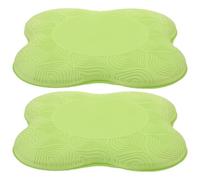 2 Piezas Rodillera de Yoga Tpe Verde Claro, Antideslizante | Amortigua la Rodilla, Extiende Esterilla, Uso en Ejercicios de Suelo, Pieza Ligera para Práctica Diaria