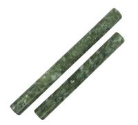 2 Piezas Rodillo de Jade Verde para Hornear y Amasar, Resistente