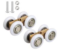 2 Piezas Rodillo de Puerta 20MM, Deslizador de Rodillos de Puerta, Ruedas Deslizantes Vidrio Puerta, Correderas Rodillo Puerta, Ruedas Ducha, para Ruedas Ventanas Correderas Baño