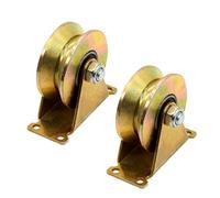 2 piezas Rueda de puerta deslizante,Ruedas de garganta en V,Ruedas de carga fuerte,Ruedas para puerta corrediza 50mm,Rueda rígida de acero rueda,V Rodillo de puerta corredera de acero,Ruedas