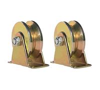 2 Piezas Rodillo de Puerta Corredera Resistente, Rueda de Puerta Corredera V, Rodillo para Puerta Corredera, Soporte de Carga Fuerte, Sin Ruido, Resistente a la Abrasión, para Industria, Puerta