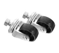 2 Piezas Rueda Giratoria, Repuesto Metálico 16mm | Pieza de Mantenimiento para Taller y Obra, Compatible Rueda Frontal de Gato de Garaje, Montaje Rápido
