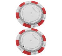 2 Piezas Rueda Mensual del Embarazo de Doble Cara | Planificador para Citas y Admisión Hospitalaria, Papel y Plástico, Rojo, para Futuras Mamás