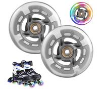 2 Piezas Ruedas De Repuesto Para Scooter,Ruedas Pro Stunt Scooter De 100 mm, ABEC-7, Traseras,Grado de dureza 85A, Para Ruedas De Patines De Interior/Exterior, Ruedas De Patines, Ruedas De Equipaje