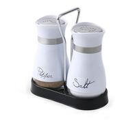 2 Piezas Saleros de Cocina con Tapa de Madera de Bambú Salero y Azucarero Cocina Salero y Pimentero Portátiles Gadgets Cocina Menaje de Cocina (Blanco)