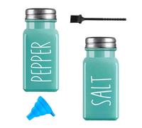 2 Piezas Saleros de Cocina con Tapa de Madera de Bambú Salero y Azucarero Cocina Salero y Pimentero Portátiles Gadgets Cocina Menaje de Cocina (Verde & Verde)
