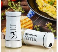 2 Piezas Saleros de Cocina con Tapa de Madera de Bambú Salero y Azucarero Cocina Salero y Pimentero Portátiles Gadgets Cocina Menaje de Cocina (Blanco)