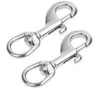 2 Piezas Seguridad Giratorios, Gatillo Giratorio, Mosquetón Gatillo, Perros Seguridad Giratorios, Apto para Correa de Perro, Montañismo, Equipaje