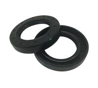 2 Piezas Sello de aceite 48mm x 85mm x 10mm, TC Sello de aceite Doble Labio con Resorte, Negro