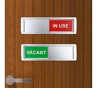 2 piezas Señal de privacidad, vacante en uso, señal indicadora de puerta deslizante, 7 x 2 pulgadas de privacidad para puerta de oficina
