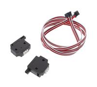 2 Piezas Sensor de Filamento para Impresora 3d con Cable, Negro | Módulo Mecánico de Plástico y Metal, con Conector de 3 Pines, para Extrusores y Filamento 1,75mm