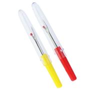 2 Piezas Separador Costura, Kit Desgarro Costura Rojo y Amarillo, Entrenador Costura de Acero Inoxidable, Separador de Costura con sobre Protectora Transparente