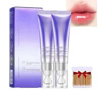 2 piezas SéRum Labial Hidratante Reafirmante Y Antiarrugas,SéRum Voluminizador Que Cambia Color,Hidrata Y Reduce Las LíNeas ExpresióN,Mejora Elasticidad Los Labios (Sabor a naranja, 02#*2PCS)