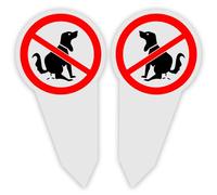 2 Piezas Signo de Perro, Cartel para Perros con Cacas de Prohibición de Metal, Señal PVC Prohibido Cagadas de Perro, para el Hogar y el Parque - 30 x 15 cm