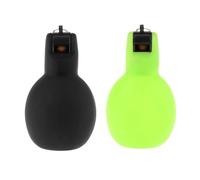 2 Piezas Silbato Manual Silbato para Entrenador Silbato Portátil Silbato para Comportamiento Construido en PVC Adecuado para Entrenadores Pro, Verde Negro