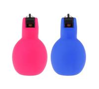 2 Piezas Silbato Manual Silbato para Entrenador Silbato Portátil Silbato para Comportamiento Construido en PVC Adecuado para Entrenadores Pro, Rosa Rojo Azul