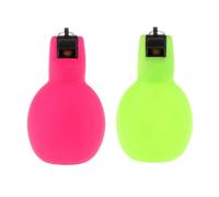2 Piezas Silbato Manual Silbato para Entrenador Silbato Portátil Silbato para Comportamiento Construido en PVC Adecuado para Entrenadores Pro, Rosa Rojo Verde