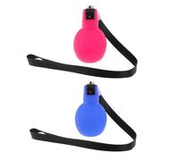 2 Piezas Silbato Silbato de Mano Silbato Profesional Silbato para Entrenadores con Lanyard Material PVC Ligero Adecuado para Adultos Formación, Rosa Rojo Azul Real